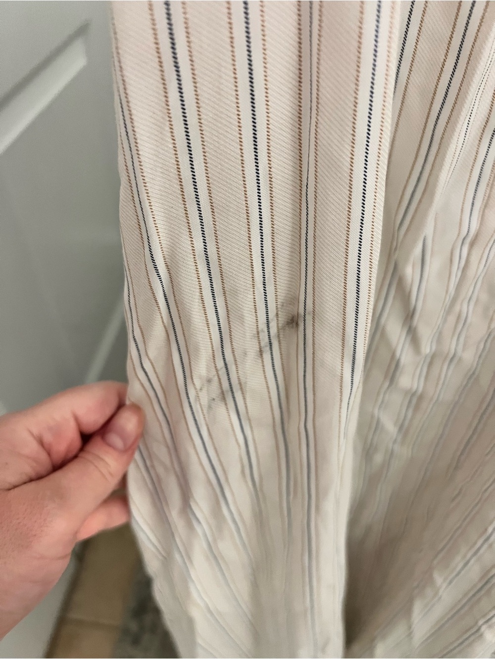 Torrid Cream Striped Sleeveless Maxi Dress - Picture 6 of 7